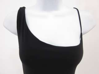 MARIA BIANCO NERO Black One Shoulder Long Dress Sz P  