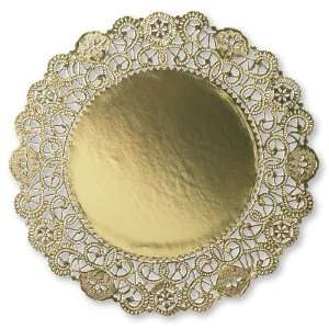  Hoffmaster 5 Gold Foil Round Lace Doily