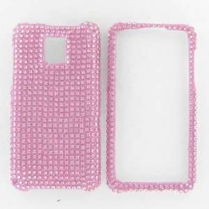  LG G2X Optimus 2X Full Diamond Pink Protective Case Cover 