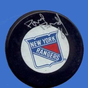  Pavel Brendel Autographed Hockey Puck