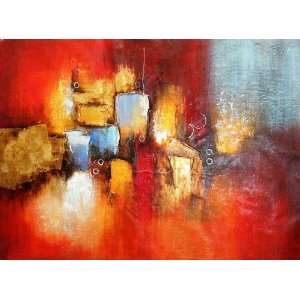  Canvas Art Hand Painted With Oil Abstract Style 36 x 48 