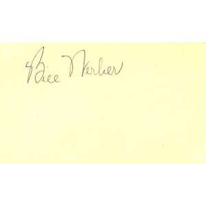  Bill Werber Autographed 3x5 Card