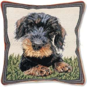  Wirehaired Dachshund Toss Pillow