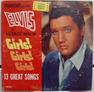 ELVIS PRESLEY girls girls LP 1962 LPM 2621 VG 1s/1s  