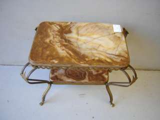 Antique French bronze and onyx side table # as/2659  