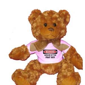   OF THE FRAT BOY Plush Teddy Bear with WHITE T Shirt Toys & Games