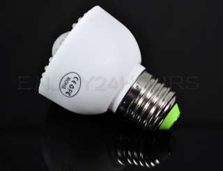 E27 54LED PIR Occupanc Motion Sensor White Light Bulb  