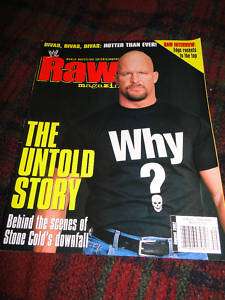 WWE Raw Magazine August 2002 Divas Thong Poster Trish  