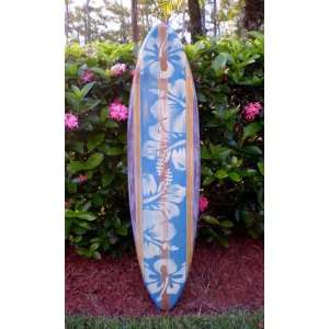   Wood Surfboard 4 Foot Wall Art Tropical Beach Decor