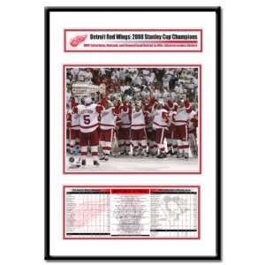  Detroit Red Wings   2008 Stanley Cup Champions Frame 