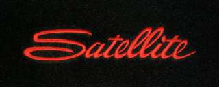 1968 1974 Satellite Floor Mats U Choose Color Logo  
