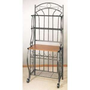    Old Dutch 063PW Pewter Bakers Rack w/ Wine Rack Toys & Games
