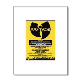 WU TANG CLAN   UK Tour 2007   Matted Mini Poster  