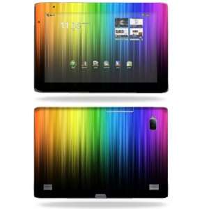   Skin Decal Cover for Acer Iconia Tab A500 Rainbow Streaks Electronics