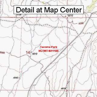  USGS Topographic Quadrangle Map   Tacoma Park, Montana 