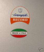 Campagnolo and chrome Made in Italy decals  