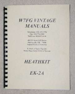 UNBUILT Rare Vintage Heathkit EK 2A, EK 2B, AK 8 Tube Radio Course 