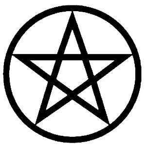  Motley Crue Pentagram Logo 5 Inch Black Decal Sticker 
