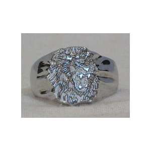  SE Louisiana Lions Sterling Silver Lion Head Ring Size 10 