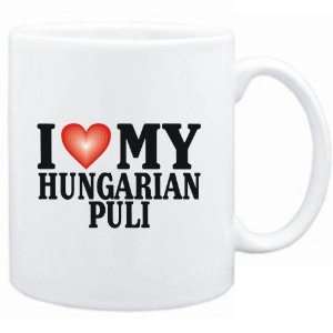  Mug White  I LOVE Hungarian Puli  Dogs Sports 