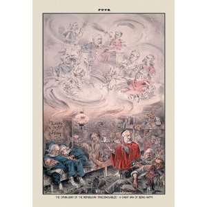 Puck Magazine The Opium Joint of the Republican 24X36 Giclee Paper 