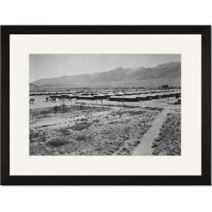   Print 17x23, Manzanar from guard tower, summer heat