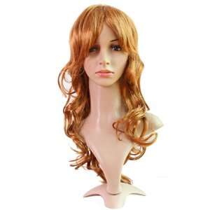  6sense Stylish Curly Hair Long Golden Brown Cosplay Wig 