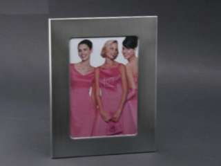 PEWTER NON TARNISH SILHOUETTE 5X7 PICTURE PHOTO FRAME  