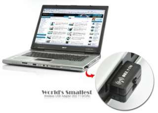 Worlds Smallest Wireless USB Adapter (802.11 B/G/N)  