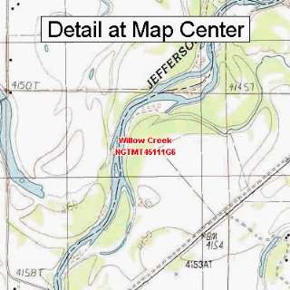 USGS Topographic Quadrangle Map   Willow Creek, Montana (Folded 