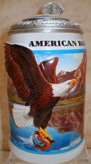 ANHEUSER BUSCH American Bald Eagle Summer Stein CS452  