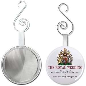 The Royal Wedding Invite Prince William Kate Middleton 2.25 inch Glass 