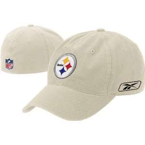  Steelers NFL Slouch Flex Fit Cap, Light Beige