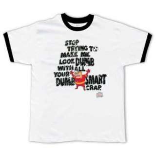  Home Movies Dumb Smart Ringer Cartoon T Shirt Clothing