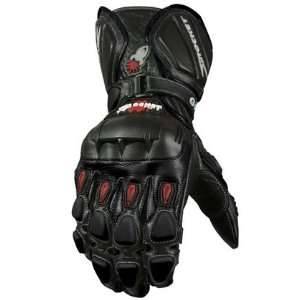  Joe Rocket GPX 2.0 Leather Motorcycle Glove Black/Black 