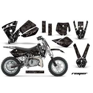   Sx 50 Mx Dirt Bike Graphic Kit   2002 2008 Reaper Black Automotive