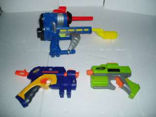 Lot of 3 Nerf Toy Dart Guns   Nice Gun Lot   All Work  