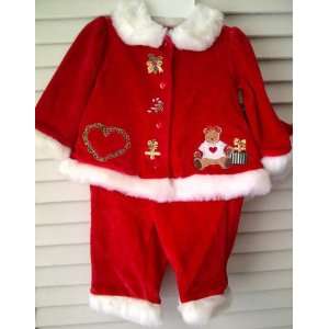  Impressions Christmas Baby Clothes Boy or Girl Santa Claus Gift Suit 