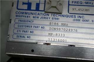 Communication Techniques CTI MP 8333 97.45MHz MVSR 3302  