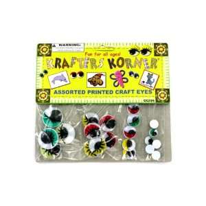  New   Colored wiggly craft eyes   Case of 25 by krafters 