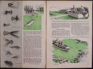 Catch More BASS Fishing Tips 1958 Lures Flys pictorial  