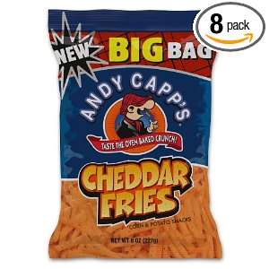 Andy Capp Cheddar Fries, 8 Ounce(Pack of 8)  Grocery 