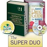 Tabers Cyclopedic Medical Dictionary + Davis Drug Guide, (0803622716 