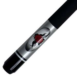 Rose Flower Wood Billiard Pool Cue Stick with Case  