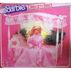   Dream Bed   1982 Mattel   Barbie Dolls Canopy Bed Toys & Games