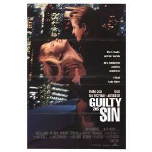  Guilty As Sin Original Movie Poster, 27 x 40 (1993 