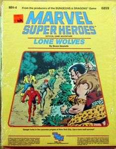 1984 Lone Wolves MARVEL Super Heroes RPG  