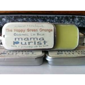    The Happy Green Orange Organic Lip Balm