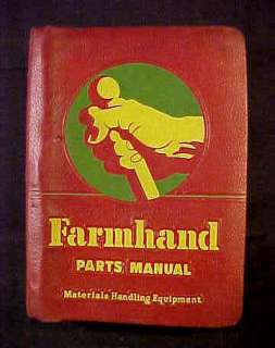 Huge Farmhand Parts Manual Loaders+Equipment 1951 1955  