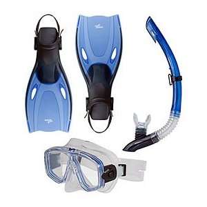  Speedo Adult Adventure Mask, Snorkel and Fin Set Sports 